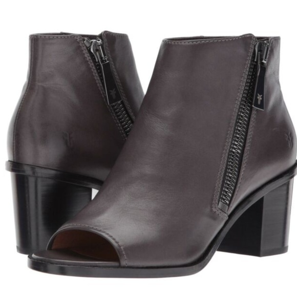 FRYE Shoes - Frye Brielle  Leather Peep Toe Booties